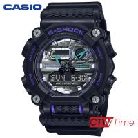 ราคา ผ่อนชำระ สูงสุด 10 เดือน CASIO G Shock นาฬิกาข้อมือ สายเรซิน รุ่น GA 900AS 1ADR สีดำ ม่วง (13082317963)