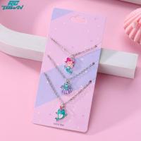 ราคา 3ชิ้นเครื่องประดับสร้อยคอเด็กผู้หญิงการ์ตูนนางเงือกเปลือกหอยปลาโลมาจี้ไหปลาร้าโซ่ของขวัญสำหรับเด็ก (21026730238)