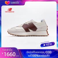 ราคา กล่องเดิม New Balance 327 Moonbeam คลาสสิกสีขาวไวน์แดง 36 45 NBรองเท้ากีฬาชายและหญิง (17614640359)