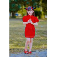 ราคา ตรุสจีน 2567 เสื้อผ้าเด็กผู้หญิงสีแดง กี่เพ้า ชุดจีน อาหมวยตรุษจีน (21286548557)