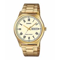 ราคา Casio นาฬิกาข้อมือผู้ชาย สายสแตนเลส รุ่น MTP V006G 9B Gold รับประกันศูนย์ 1 ปี ของแท้ (125782731)