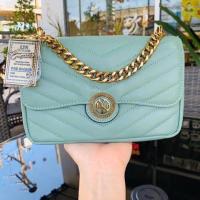 ราคา พร้อมส่งครบสี กระเป๋าสะพายข้าง LYN มาม่อนรุ่นใหม่โลโก้สีสายโซ่สีละมุน ป้ายเหล็ก (14731739096)