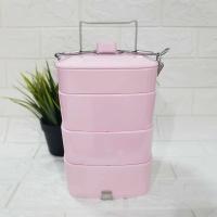 ราคา ปิ่นโตซุปเปอร์แวร์ ปิ่นโตเมลามีน 3 ชั้นครึ่งสีพื้น 1 เถา (20364337442)