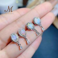 ราคา Meena Gems ต่างหูพลอยแท้โอปอล ตัวเรือนเงินแท้925 พลอยแท้เสริมดวง จัดส่งพร้อมกล่อง (20386042842)