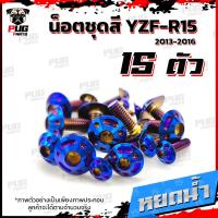 ราคา น็อตชุดสีR15 ปี2013 2016 1ชุด 15 ตัว น็อตชุดสีYZF R15 อาร์ 15 น็อตเฟรมR15 น๊อตR15 น็อตR15 น็อสแตนเลส R15 ปี2013 2016 (14629226897)