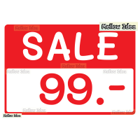 ราคา ป้ายราคา Sale ป้ายเซลล์ ป้ายลดราคา ขนาด A4 A3 เคลือบพลาสติก แจ้งเปลี่ยนตัวเลขได้เลย (17426446878)