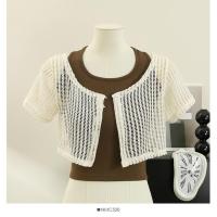 ราคา mira เสื้อเซตผูกคอสีเอินโทน มีเสื้อคลุมตะข่าย J251 1 (19700340890)