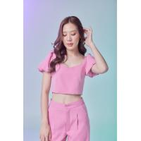 ราคา weerin sugary crop top เสื้อครอป เสื้อครอปแขนตุ๊กตา เสื้อตัวสั้น เสื้อแขนพอง เสื้อแขนตุ๊กตา เสื้อออกงาน เสื้อสีชมพู สีฟ้า สีเบจ เฉพาะเสื้อ (18937313102)