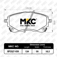 ราคา ผ้าเบรคหน้า หลัง TOYOTA ALTIS โตโยต้า อัลติส ทุกรุ่น ปี 2001 2018 ผ้าเบรค MKC (17398243144)