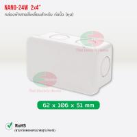 ราคา Nano กล่องพักสาย ขนาด 2x4 และ 4x4 สำหรับท่อนิ้ว หุน และ ท่อมิล PVC NANO สีขาว กล่องพักสายไฟ นาโน (4085684185)