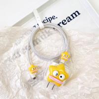 ราคา พร้อมส่งจากไทย ชุดพันสาย เคสหัวชาร์จ ลายการ์ตูน ตัวถนอมสาย USB 20w 18w (20864336710)