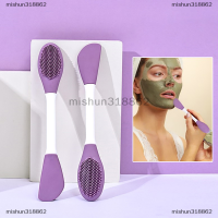 ราคา mishun318862 แปรงมาส์กหน้าซิลิโคนสองหัวแปรงนวดหน้าแปรงทำความสะอาดใบหน้าอุปกรณ์ขูดทำความสะอาดหน้าแบบทำมือ (20268681017)