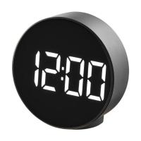 ราคา นาฬิกาตั้งโต๊ะ แบบ ใส่ถ่าน AAA 3ก้อน IKEA PLUGGET พลุกเกียต นาฬิกาปลุก ดำ 11 ซม แบบกลม ไฟ LED สว่าง สวย นาฬิกาดิจิตอล Digital Clock Led Light (21002663437)