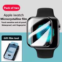 ราคา ของแท้ ฟิล์ม Apple Watch ฟิล์มกันรอย เต็มจอ ลงโค้ง สำหรับ Apple Watch Series 7 6 5 4 3 2 1 38 40 41 42 44 45 49มม ฟิล์มกันรอย (19260315754)