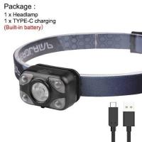 ราคา ASAFEE YD 05 Camping Outdoor Super Bright Safety Headlight XTE LED Warm Light Red Light Sport Light Built in Battery 500lm 4 speed Press Switch Type C USB Charging IPX4 Waterproof (20636925494)