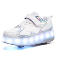 ราคา รองเท้าสเก็ต 2 ล้อ รองเท้ามีล้อ มีไฟ LED ไฟกระพริบได้ 7 สเต็ป รองเท้าติดล้อ ชาร์จไฟได้ (21340269717)