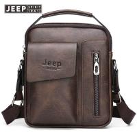 ราคา JEEP SPIRIT กระเป๋าหนังกระเป๋าสะพายผู้ชายของผู้ชายกระเป๋าหนังมากธุรกิจลำลองแนวตั้งขนาดเล็กทันสมัย (20767909530)