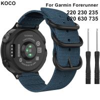 ราคา สายนาฬิกาข้อมือ Garmin Forerunner 235ไนล่อนนุ่มกีฬาเปลี่ยนสายนาฬิกาใช้งานร่วมกับ Garmin Forerunner 235 220 230 620 630 735XT ไม่มีนาฬิกา (8144693021)