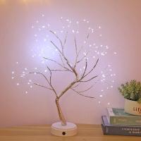 ราคา RBS โคมไฟต้นไม้ LED โคมไฟตั้งโต๊ะพร้อมสาย USB ทรงต้นไม้โคมไฟหัวเตียง ตกแต่งห้องนอน แสงสวยนุ่มนวล สบายตา โคมไฟDIY (15852367428)