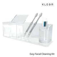 ราคา Klearobject Easy Facial Cleaning Kit กล่องอะคริลิคใส กล่องเอนกประสงค์ ผลิตจากอะคริลิค กล่องใส่อุปกรณ์ กล่อง อะคริลิค (18823589702)