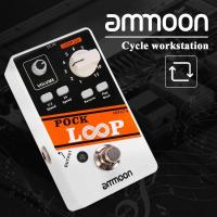 ราคา Ammoon Pock LOOP Looper กีตาร์เอฟเฟกต์เหยียบ 11 loopers สูงสุด 330 นาทีเวลาในการบันทึกรองรับการเล่นความเร็ว 1 2 และ 2x (1668668769)