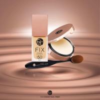 ราคา ครีมรองพื้น และ แป้งพัฟ fah SUPER FIX แถมฟรี แปลงเกลี่ยรองพื้น F A H เอฟเอเอช ครีมรองพื้นผสมกันแดด แป้ง รองพื้น (7800378755)