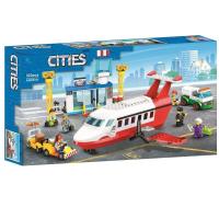 ราคา ตัวต่อเลโก้ Lego Building Block City Series 60261 Central Airport Passenger Terminal Childrens Assembly Plane Toys 11615 (21176041038)