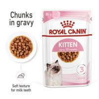 ราคา 1ซอง 85กรัม อาหารแมว Royal Canin Kitten Pouch อาหารเปียกแมว อาหารสำหรับ แมว ลูกแมว โรยัลคานิน แบบ Jelly และ Gravy อาหารแมวแบบเปียก อาหารและขนมแมว (16516246043)