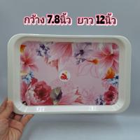 ราคา 12นิ้ว ถาด ถาดเมลามีน ถาดลายดอกไม้ ถาดเสิร์ฟอาหาร ถาดใส่อาหาร (20560514680)