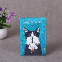 ราคา ซองใส่บัตรหนังสือเดินทางเคสใส่บัตรสำหรับผู้ชายกระเป๋าเงิน PU ลายการ์ตูนรูปแมวสำหรับเดินทาง (11480800862)