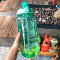 ราคา ฟรีสติ๊กเกอร์ ขวดน้ำดื่ม กระบอกน้ำใส กระบอกน้ำพลาสติกใส สำหรับคนรักสุขภาพขวดน้ำพกพา ขนาด2ลิตร กระบอกน้ำใส กระบอกน้ำพลาสติกใส (17643691726)