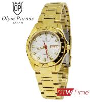 ราคา O P Olym Pianus นาฬิกาข้อมือผู้ชายสายสแตนเลส รุ่น 8977 406E สีทอง หน้าปัดสีขาว (1575470936)