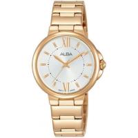 ราคา นาฬิกาข้อมือผู้หญิง ALBA Fashion รุ่น AH8422X1 ขนาดตัวเรือน 33 มม หน้าปัดสีเงิน Quartz 3 เข็ม ตัวเรือน และ สาย Stainless steel สีโรสโกล์ด (8215165661)