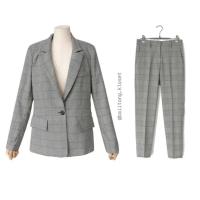 ราคา VARINDA CHARISSA สูทสีเทา สูทลายสก๊อต ชุดสูสีเทา สูทออกงานสีเทา เสื้อสูทลายสก๊อต (20169869442)