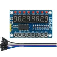 ราคา TM1637 4 Bits TM1638 MAX7219 8 bit Digital LED Display Module 7 Segment 0 36Inch Clock RED Anode Tube Four Serial Driver (19675046292)