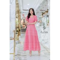 ราคา เดรสยาว ลูกไม้ฉลุ เดรสฉลุลายลูกไม้ สีส้ม สีเขียวอ่อน สีชมพู เดรสสวยเรียบร้อยชุดสวยพร้อมส่ง (20323216779)