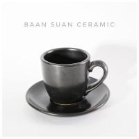 ราคา Baansuanceramic ชุดกาแฟ แก้วกาแฟเซรามิค แก้วกาแฟเซรามิค แก้วกาแฟพร้อมจานรอง ขนาด6ออนซ์ (7883162243)