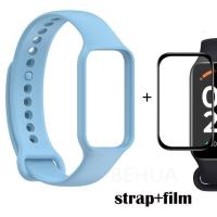 ราคา สำหรับ Xiaomi Mi Smart Band 8 Active Redmi Smart band 2 สายนาฬิกาสายรัดข้อมือสร้อยข้อมือเข็มขัดเปลี่ยน ฟิล์มกันรอย (19044459488)