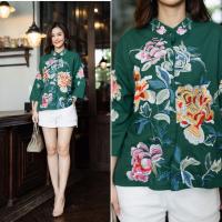 ราคา เสื้อลินินเกรดพรีเมี่ยม เนื้อผ้าขึ้นลาย เนื้อผ้ามีความนุ่ม เสื้อคอจีนเก๋มากค่ะ ผ้าดี (21256319979)
