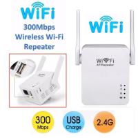 ราคา ใหม่ล่าสุด ของแท้ มีรับประกัน Wifi Repeater 2antenna 300mbps ตัวกระจายสัญญาณให้แรงชัดเจน แบบมีสองเสารับสัญญาณ (193889746)