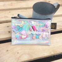 ราคา ไซส์S หน้าใสกระเป๋าสตางค์โฮโลแกรม กระเป๋าสตางค์กากเพชร PVC กระเป๋าใส่เหรียญ (4426318946)