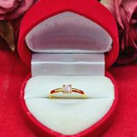 ราคา แหวนทองฝังพลอย ตัวเรือนสีทอง สีขาว ชมพู เหลือง เขียว ฟ้า น้ำเงิน เสริมบารมี ทำจากทองเหลือง ใส่ได้ทุกโอกาส ชุบทอง งานสวย (20761368878)