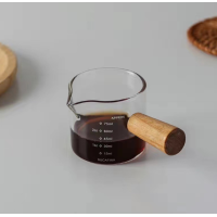 ราคา ถ้วยตวง ถ้วยตวงชงกาแฟ แก้วตวงมีสเกล แก้วเอสเพรสโซ่ ด้ามจับไม้ เหยือกนม สินค้ามีคุณภาพ (21295428806)