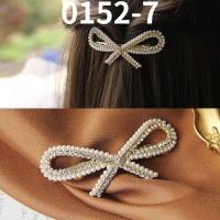 ราคา 12 Styles Rhinestone Alloy Hairpin Side Bangs Clip Pearl Bow Feather Spring Clip Womens Korean Bowknot Top Clip Hair Accessories (16483658076)