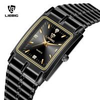 ราคา LIEBIG นาฬิกาแฟชั่นใหม่เข็มขัดเหล็กสำหรับผู้ชายและผู้หญิง L1018 (13041268847)