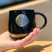 ราคา Starbuck Official Store ถ้วย Starbuckถ้วยเซรามิกสีดำและสีขาวทองแดงเหรียญแก้วคู่สำนักงานย้อนยุคความจุขนาดใหญ่ถ้วยกาแฟพร้อมฝาปิด Starbuck เกาหลีถ้วยจิ้งจอก (14366842459)