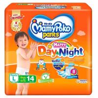 ราคา MamyPoko Happy Day and Night มามีโพโค แพ้นท์ ผ้าอ้อม ผ้าอ้อมเด็ก ผ้าอ้อมเด็กอ่อน ผ้าอ้อมแรกเกิด แพมเพิส แพมเพิสเด็ก กางเกงผ้าอ้อม ไซส์S XXXL 4ห่อ (20954607025)