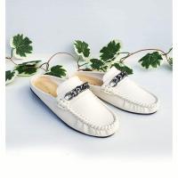 ราคา รองเท้าผู้หญิง รองเท้าเปิดส้น แฟชั่น รุ่น โซ่สีรมดำ (20496542619)