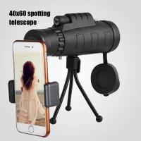 ราคา กล้องโทรทรรศน์ กล้องขยายโทรศัพท์ กล้องส่องทางไกล กล้องส่องระยะไกล ข้างเดียว พร้อมเข็มทิศ 40x60 Zoom Monocular Night Vision Telescope Powerful Low Light Level for Camping Hunting Monocular Telescope Ac