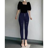 ราคา สินค้าขายดี สีกรมทรงเดฟผู้หญิงเนื้อผ้ายืดคอตตอน เอวสูงกลางกำลังพอดี เก็บทรงสะโพกต้นขา ทรงสวยเป๊ะ (15491931990)
